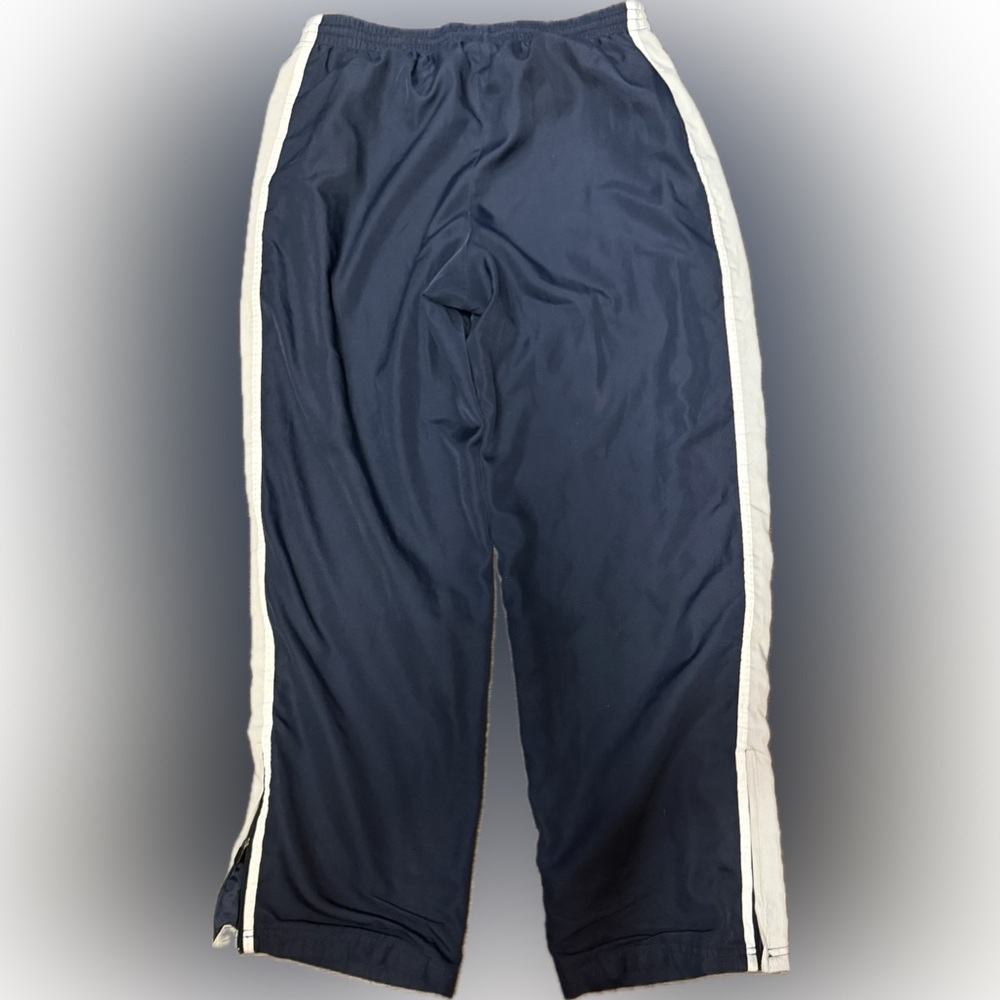 Vintage Y2K Starter Track Pants Menโs Medium (32-34) Navy Windbreaker Zip Ankle